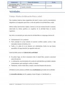 Actividades[pic 1] Trabajo: Práctica de Educación Física y salud