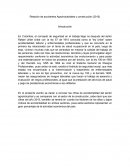 Relacion de accidentes de agroindustria y construccion