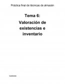 Práctica final de Técnicas de Almacén