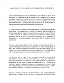 Ensayo sobre proveedores