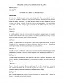 INFORME DEL LIBRO “LA EMANCIPADA”.