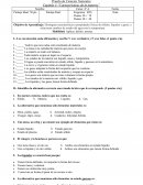 Prueba de Ciencias Naturales Capitulo 5:“Características de la materia”