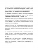 Personalidad - Ensayo
