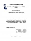 PROGRAMA DE SALUD AMBIENTAL QUE PROPICIE CAMBIOS DE ESTILOS DE VIDA PARA LA PREVENCION DE ENFERMEDADES, DIRIGIDO A LOS HABITANTES DEL SECTOR “ALI Y EL MALECON” DE LA COMUNIDAD DE CAUJARAO EN EL PERIODO 2016-2017.