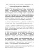 SISTEMA DE ADMINISTRACIÓN FINANCIERA Y CONTROL DE LOS RECURSOS PÚBLICOS