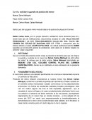 Sumilla: solicitar la guardia de justicia del menor