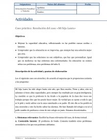 CASO PRACTICO: resolución de caso Mi hija Laura. Página 1