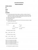 EVALUACIÓN DE MATEMÁTICA PERIODO DE DIAGNÓSTICO