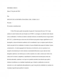 EJEMPLO INFORME COSO II. Página 1