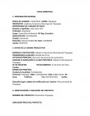 Ficha ambiental Cochabamba