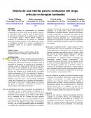 Diseño de una interfaz para la evaluación del rango articular en terapias tumbadas