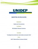 Actividad: “Investigaciones anteriores relacionadas al proyecto final”