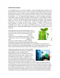 COMBUSTIBLE ECOLÒGICO - Ensayo. Página 1