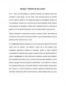Ensayo “historia de las cosas”