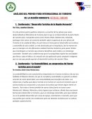 ANALISIS FORO INTERNACIONAL TURISMO SOSTENIBLE