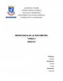 Importancia de la psicometría