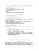 SURGIMIENTO Y DESARROLLO DEL DERECHO CONTEMPORÁNEO EN MÉXICO.,