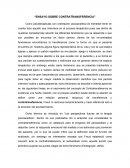 Ensayo sobre contratransferencia