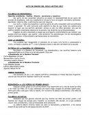 Acto de inicio de clases 2017