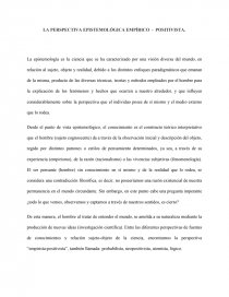 LA PERSPECTIVA EPISTEMOLÓGICA EMPÍRICO,. Página 1