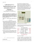 Implementación de una calculadora básica en lenguaje