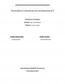 Informe de Comienzo de Auditoria