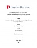 Aislamiento acústico y confort en las viviendas de Villa Milagros, Carmen de la Legua, 2016