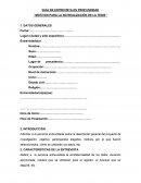 GUÍA DE ENTREVISTA EN PROFUNDIDAD “MOTIVOS PARA LA NO REALIZACIÓN DE LA TESIS”