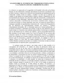 ANALISIS SOBRE EL FENOMENO DEL TERRORISMO INTERNACIONAL Y LA PARTICIPACION DEL TERRORISMO ISLAMICO