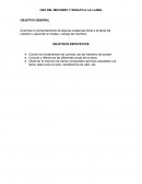 USO DEL MECHERO Y ENSAYO A LA LLAMA OBJETIVO GENERAL