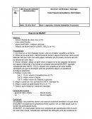 Deixar refredar i afegir un petit volum d’aigua (en el tub després de perdre els vapors d’amoníac s’ha format un compost denominat BIURET, aquesta substància amb NaOH i SO4Cu donarà uns complexos de color violeta, semblants als que es formaran a