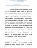 La motivacion como factor influyente en el desempeño laboral