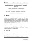 PROPUESTA DE UNA FAJA TRANSPORTADORA PARA EL TRASLADO DE PRODUCTOS