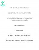 FORMULAR UN PROBLEMA DE INVESTIGACIÓN