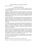 Cultura organizacional es un sistema de significado compartido por todos los miembros o empleados de la organización, este es un punto clave para diferenciar a la organización de las demás.