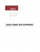 DIOS COMO SER SUPREMO