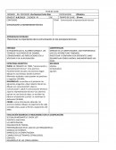 Plan de clase. Comunicación y representación técnica
