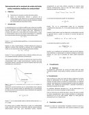 Determinación de la constante de acidez del ácido acético mediante medidas de conductividad