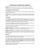 APUNTES DE FILOSOFÍA DEL DERECHO