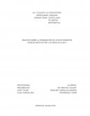 ANALISIS SOBRE LA EMIGRACIÓN DE LOS ESTUDIANTES VENEZOLANOS ENTRE LOS AÑOS 2012-2014.