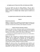 Ley Orgánica para la Protección del Niño y del Adolescente (LOPNA).