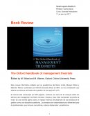 The handbook of management theorist