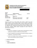 Fundamentos teóricos de la Ciencia Política.