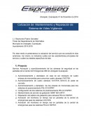 Por este medio le presentamos la cotización del servicio que nos consultó en días anteriores. Así mismo, le indicamos cuáles son las características principales del servicio y cuáles los detalles específicos de éste.