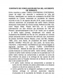 CONTRATO DE CONCILIACION MUTUA DEL ACCIDENTE DE TRÁNSITO