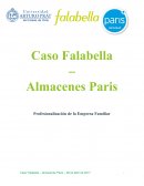 L presente informe muestra el análisis del caso Falabella – Almacenes Paris: Profesionalización de la Empresa Familiar, se centra en dos de las más grandes empresas del retail chileno ambas compañías familiares con más de 100 años