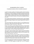 RELACION ENTRE LA ÉTICA U LA POLÍTICA
