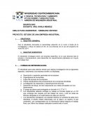 PROYECTO: ESTUDIO DE UNA EMPRESA INDUSTRIAL