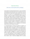 Jorge Chacón Reyes Educación, interdisciplinariedad y pedagogía ensayo.