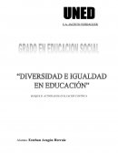 Diversidad e igualdad en educación